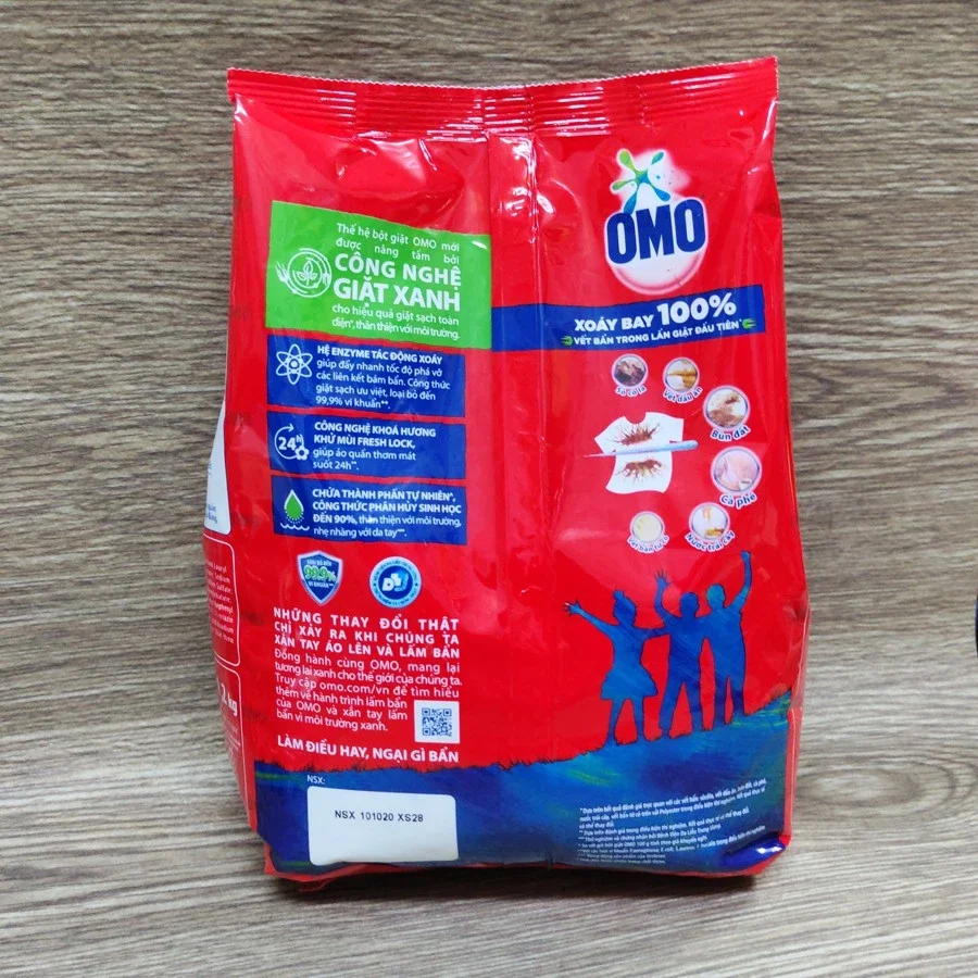 [Miễn Ship] Bột giặt Omo 1.15kg Đỏ công nghệ mới 0% chất tẩy đã về shop Tường Vy