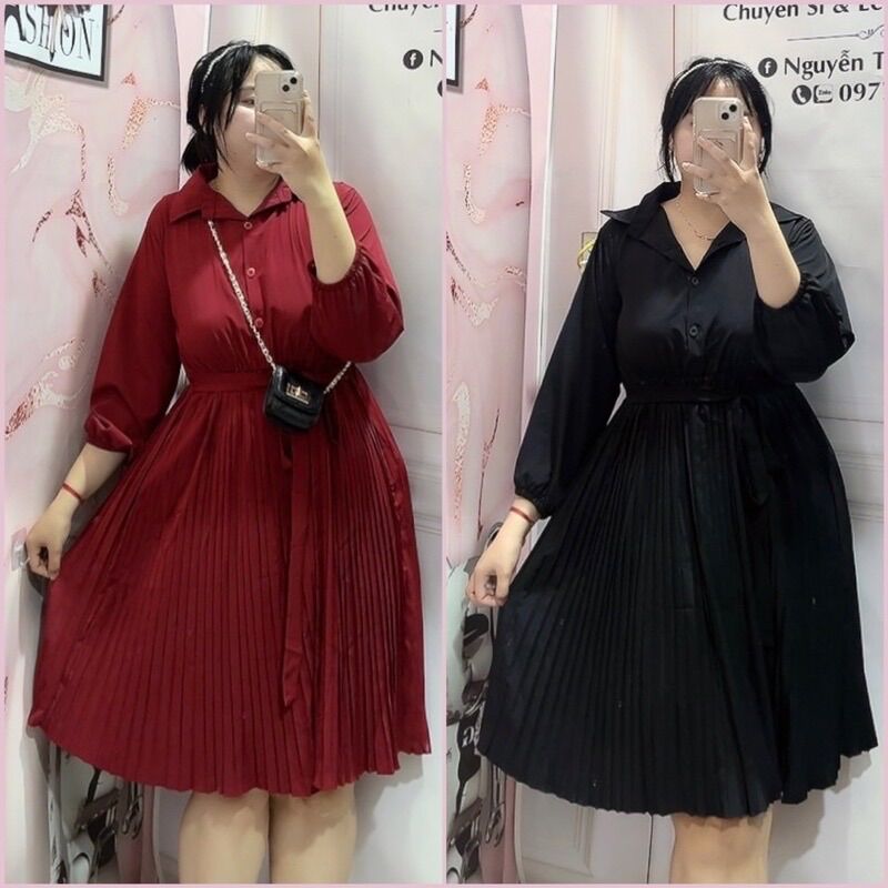 Đầm sơ mi bigsize 70kg đến 100kg