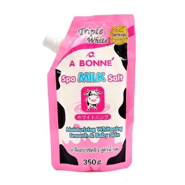 [HCM]Muối tắm sữa bò tẩy tế bào chết A Bonne Spa Milk Salt 350gr có vòi cao cấp