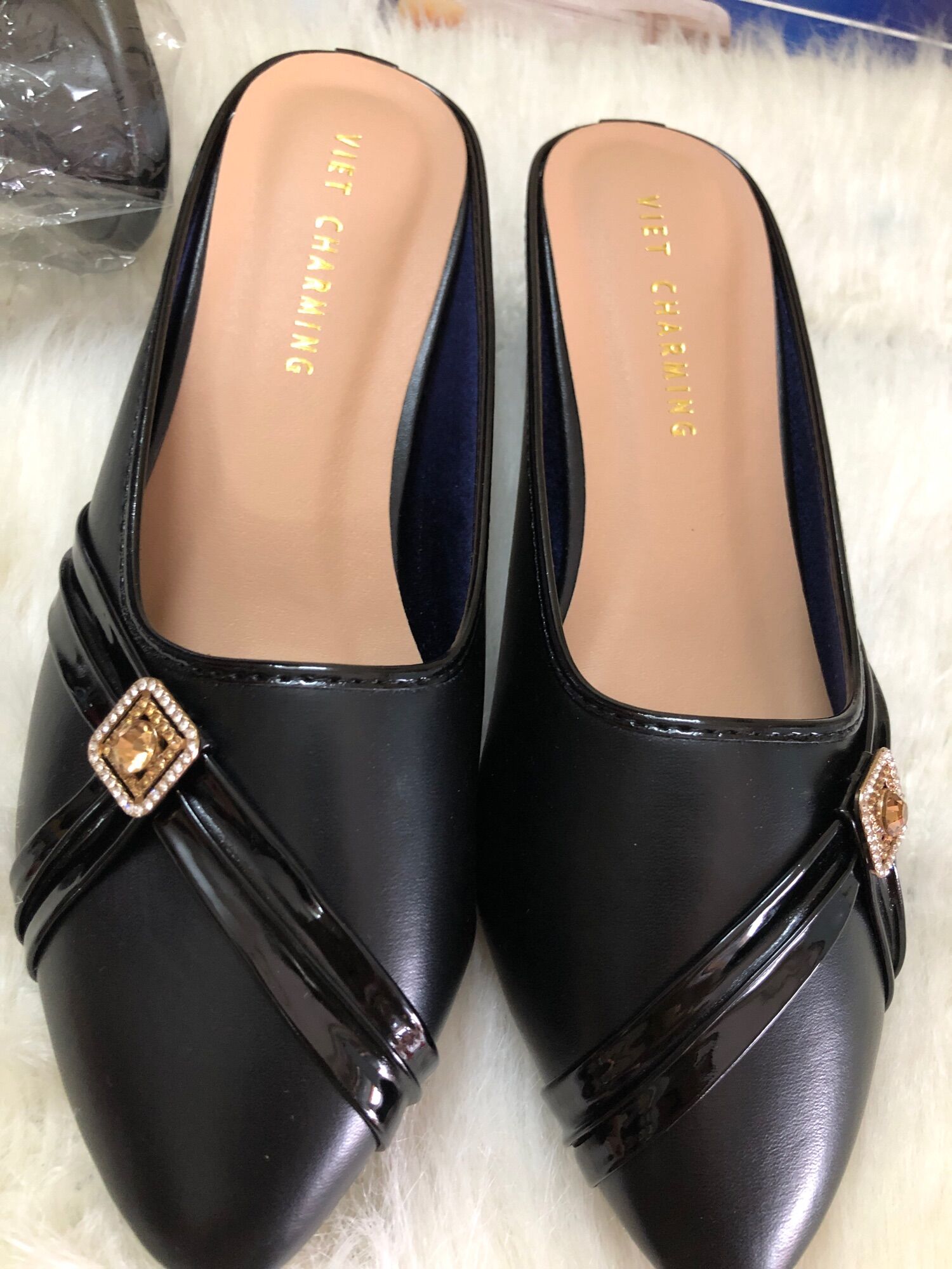Giày sục số lớn big size 36 -43 da mềm gót 3-4p