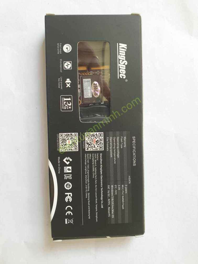 Ổ đĩa cứng SSD mSATA halfsize 256G - BH 12 tháng