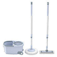 Chổi Lau Nhà Quay Tay Không Cần Rửa Tay Tự Động Vắt Khô