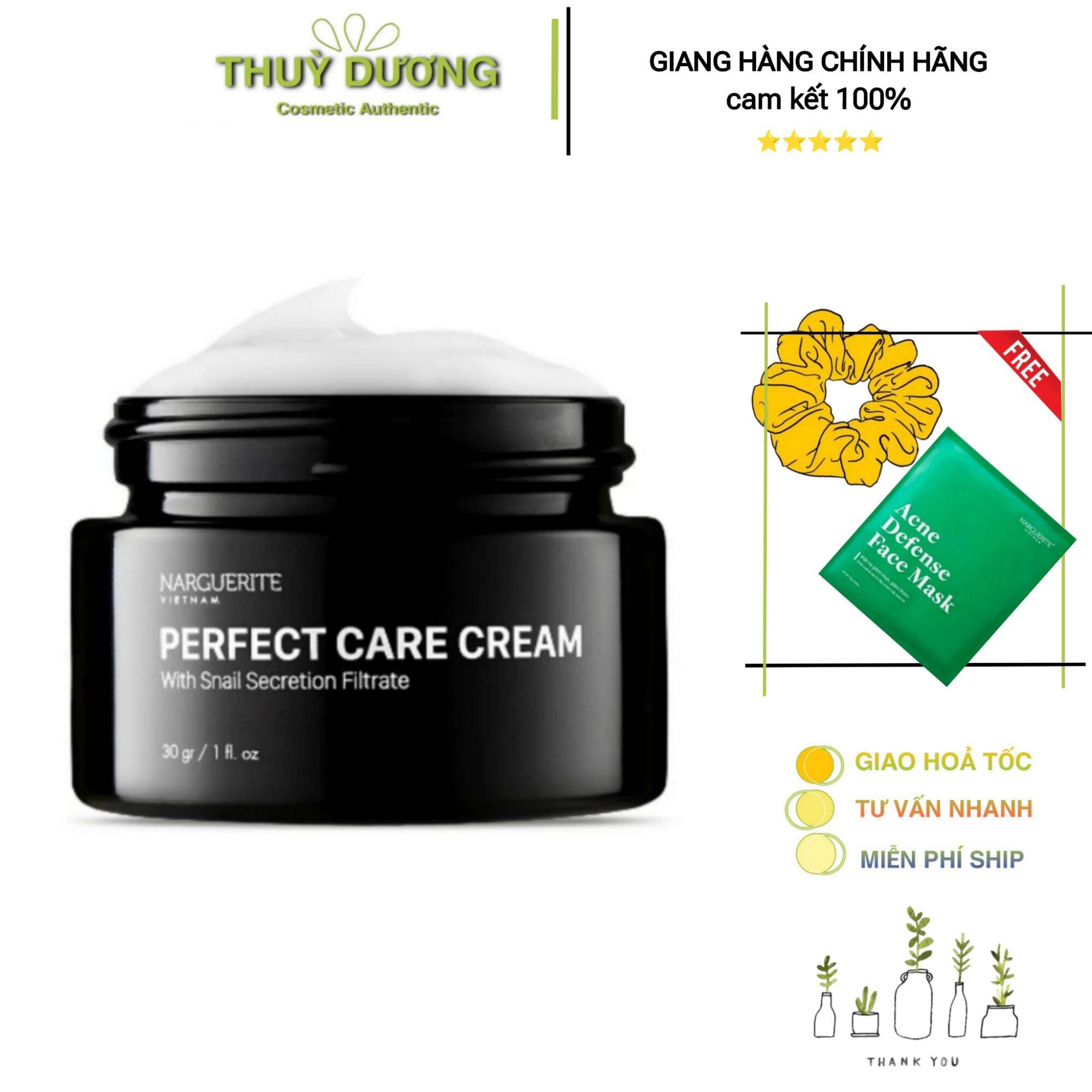 Kem ốc sên Perfect care Narguerite dưỡng trắng da phục hồi da
