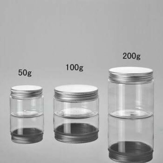 Hủ pet nắp nhôm 50gr, 100gr, 200gr, 250gr, 500gr, 1kg