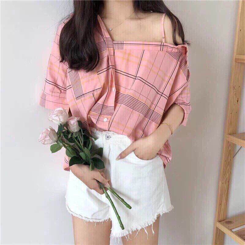Áo kiểu nữ lệch vai siêu xinh