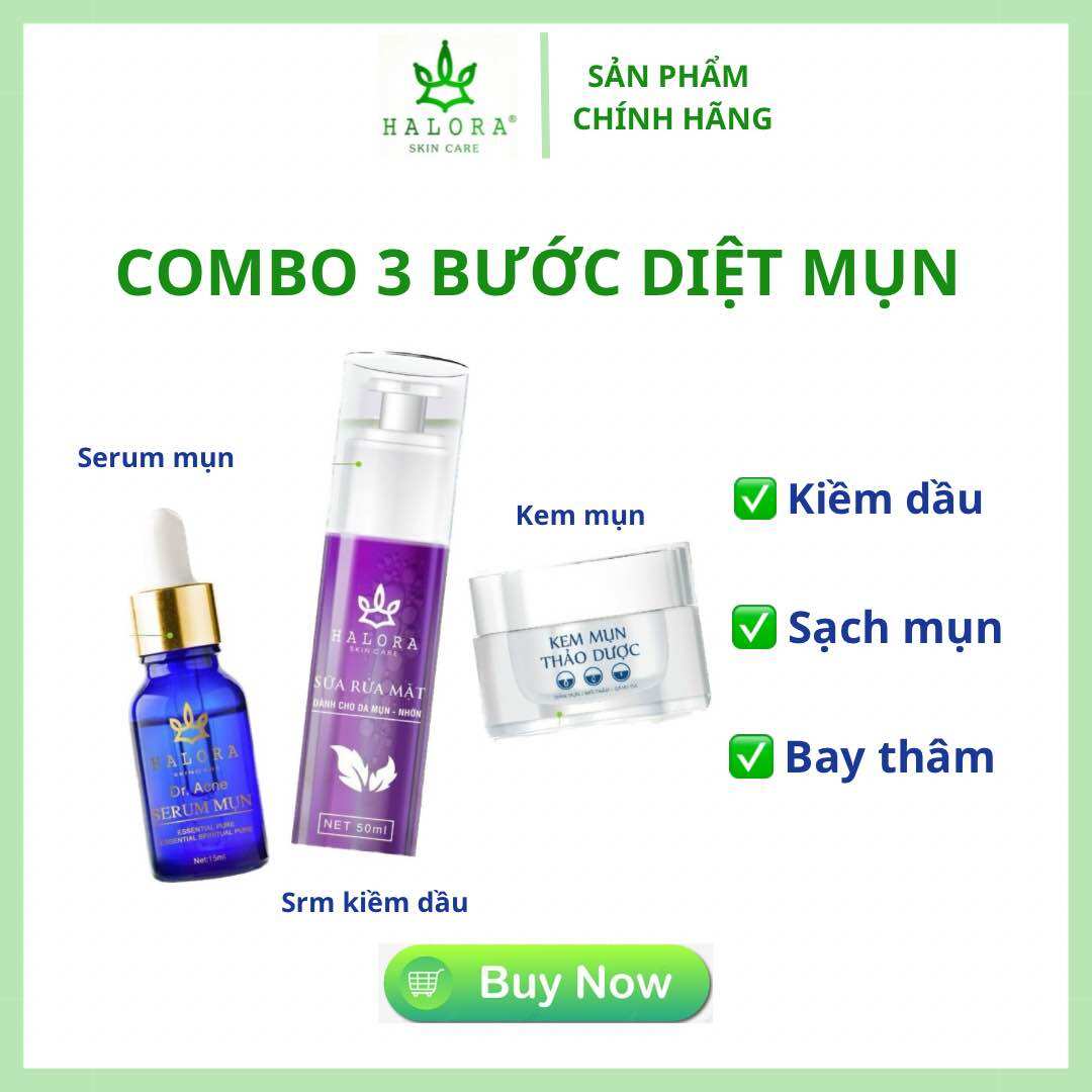 Combo diệt mụn dành cho da dầu - mụn