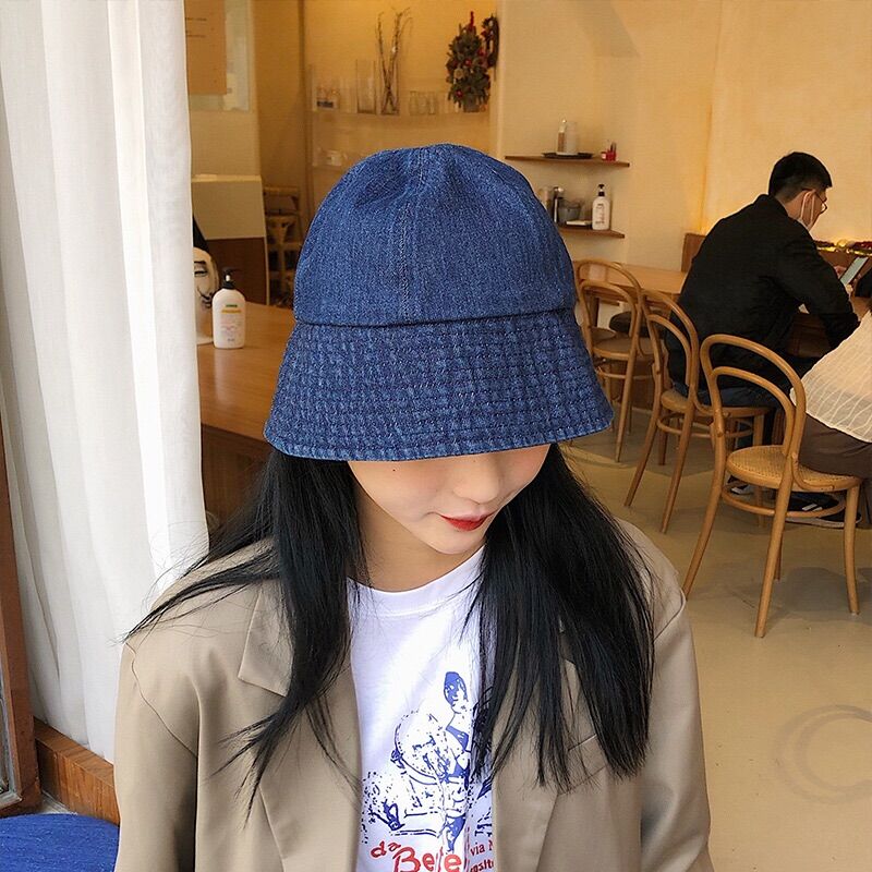Mũ nón bucket chất jean phong cách Hàn Quốc