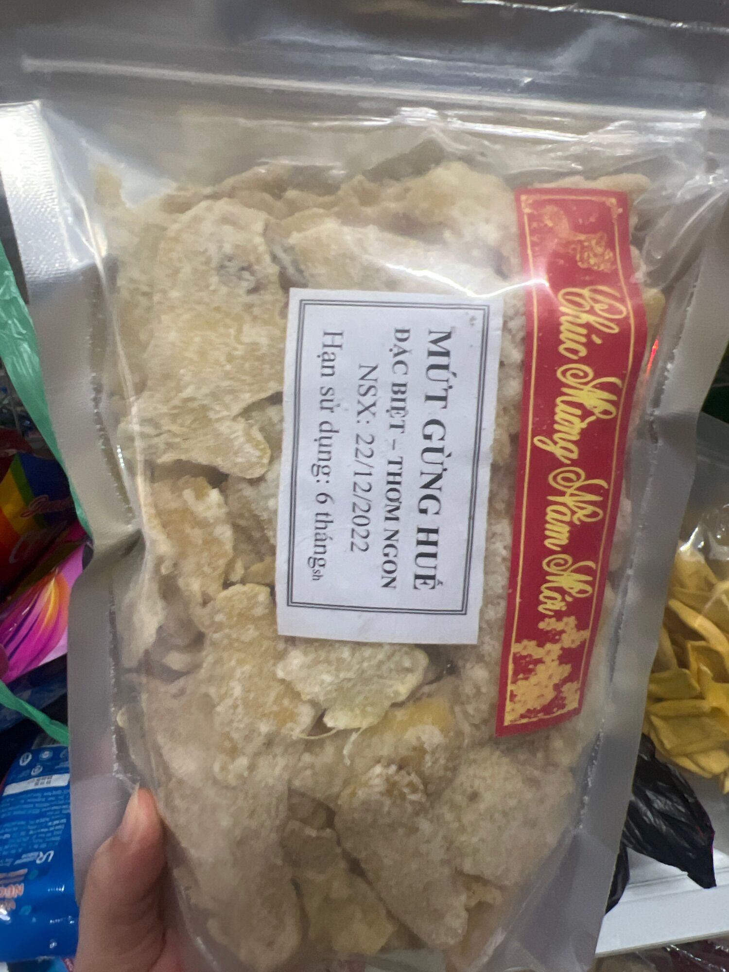 Mứt Gừng Huế thơm ngon gói 500g