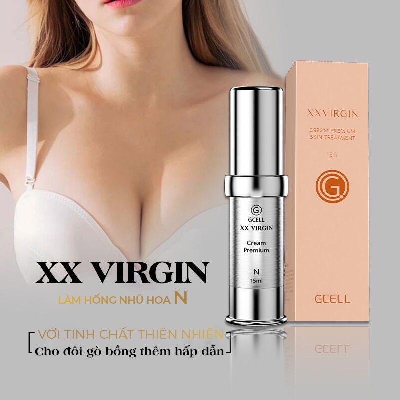 Kem khử thâm làm hồng Nhũ hoa và Bikini Xxvirgin N Gcell Hàn Quốc 5ml có tác dụng sau 5 ngày