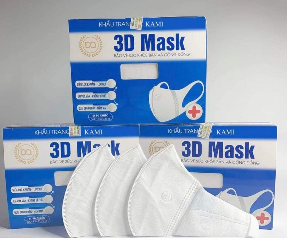 Hộp 50 chiếc Khẩu Trang 3D Mask công nghệ Nhật