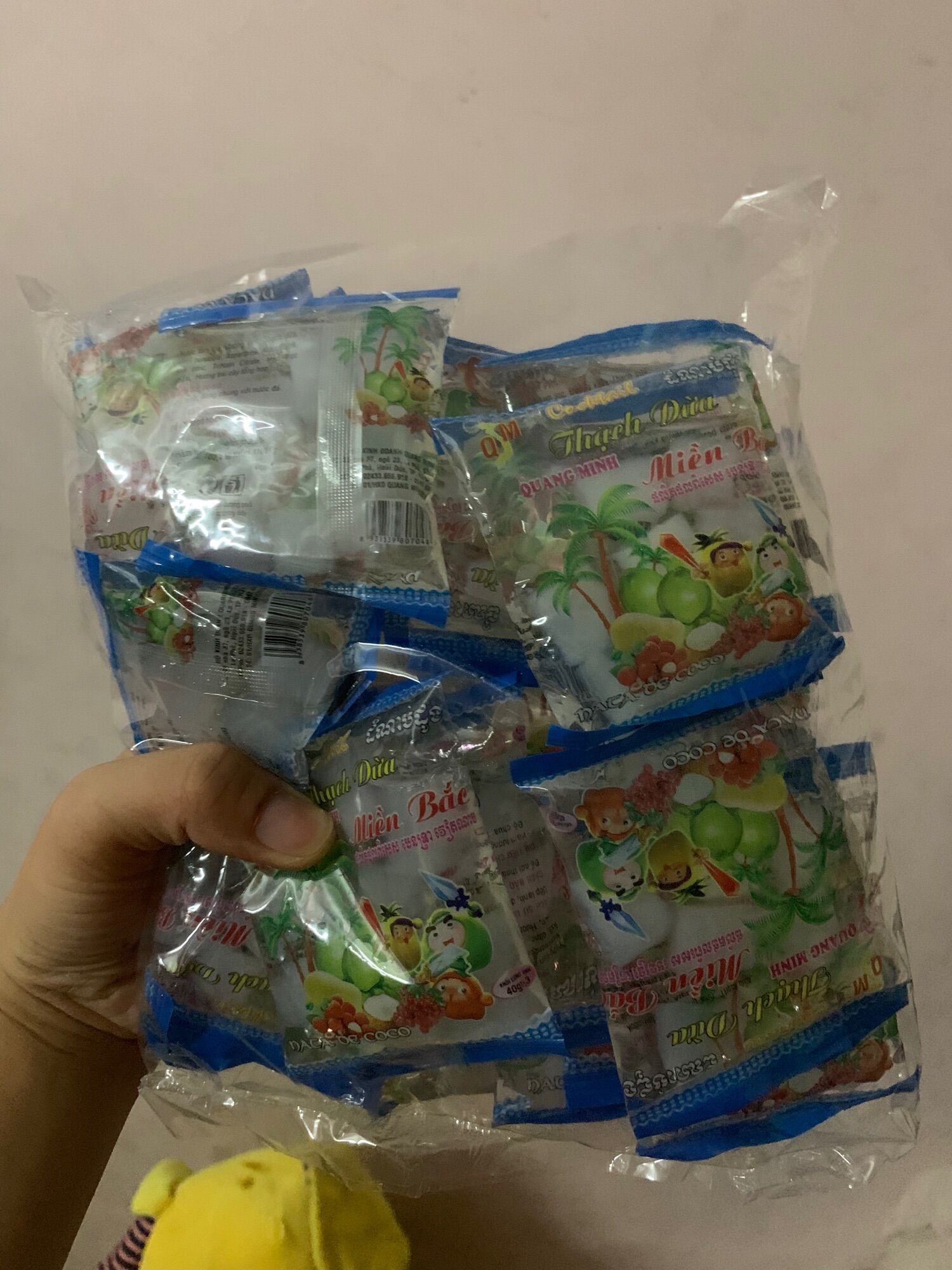 Thạch dừa miền bắc thơm ngon zòn zai 1 bịch 20 gói