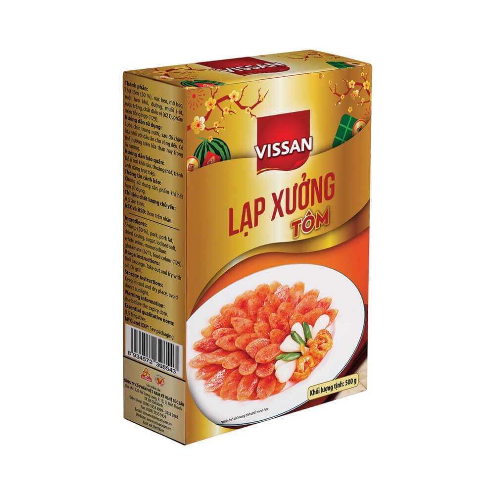 Lạp xưởng Tôm Vissan gói 500gram