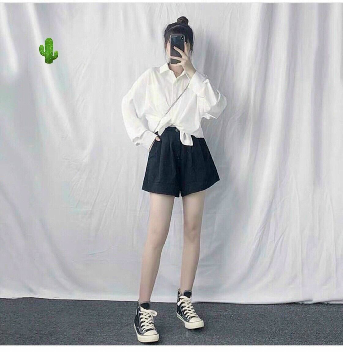 QUẦN KAKI NGẮN NÚT ĐỦ MÀU