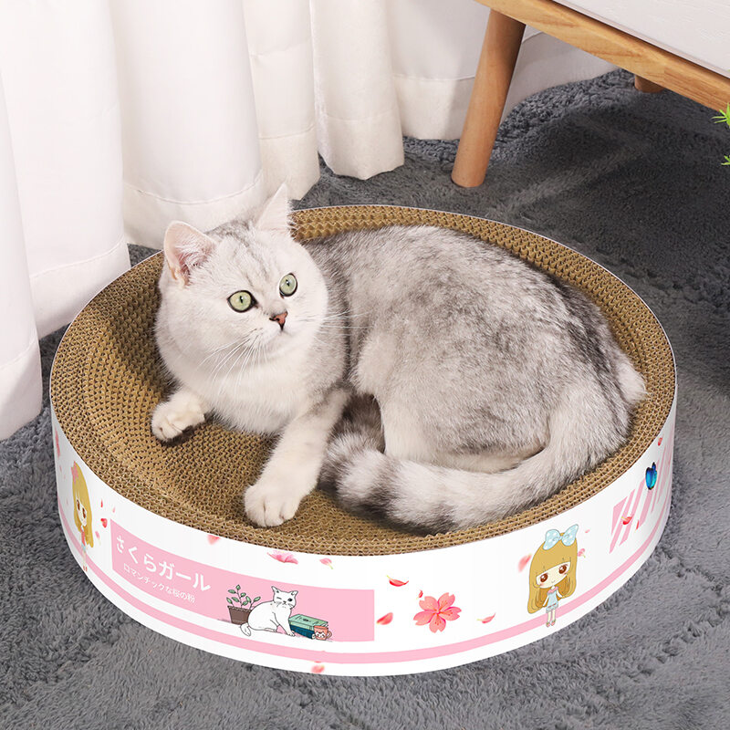Thảm Cào Móng Cho Mèo, Giấy Gợn Sóng Không Trầy Xước Chịu Mài Mòn Ổ Mèo thumbnail