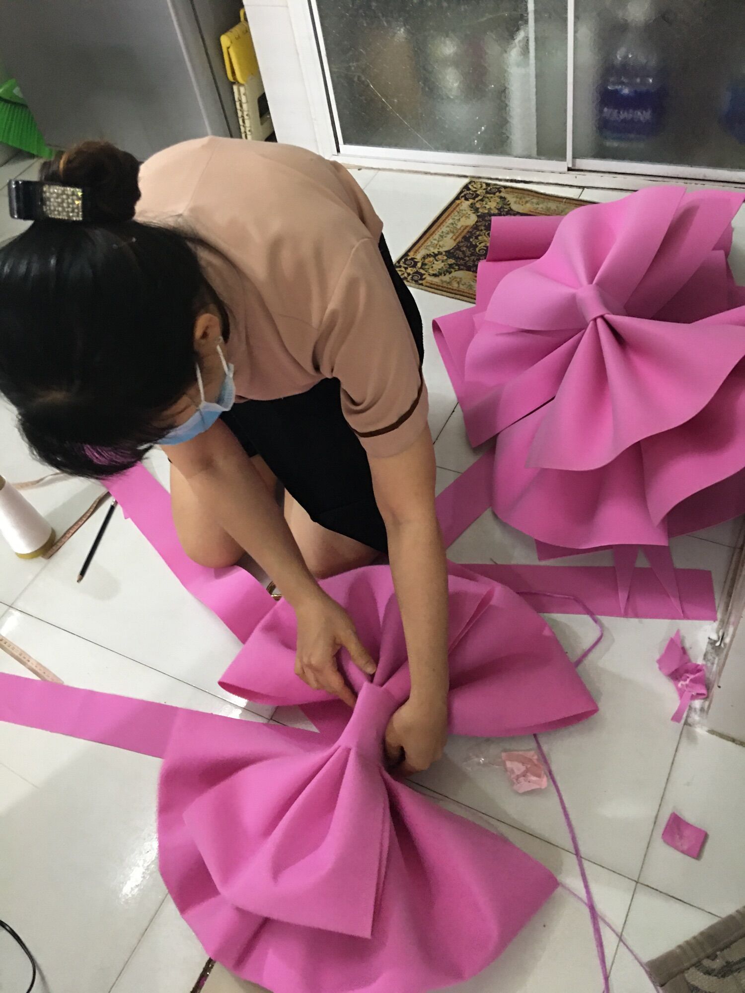 Nơ xốp to chụp ảnh khổng lồ 80cm