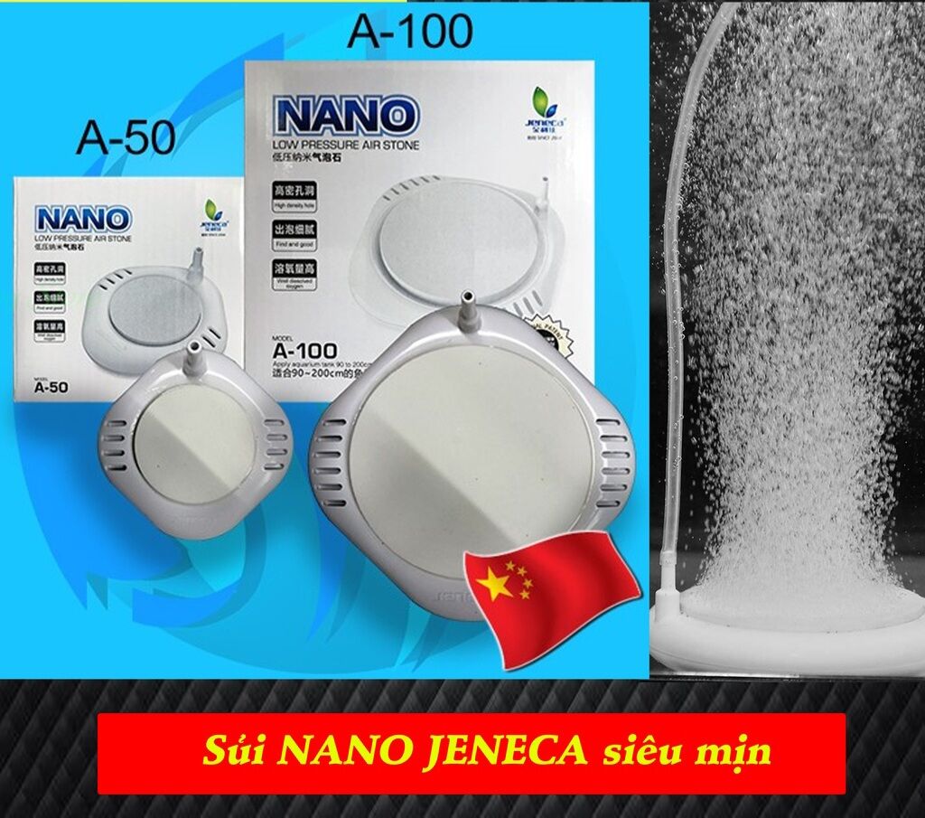 Sủi đĩa jeneca a50 a100 siêu mịn cho hồ cá