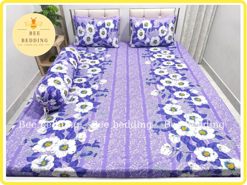 Bộ ga 4 món thun lạnh Việt Nam mẫu Bông Lá