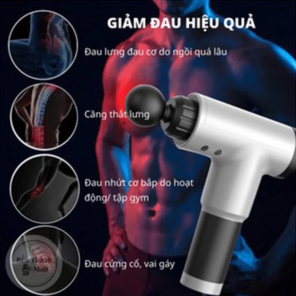 máy massage gun 4 đầu