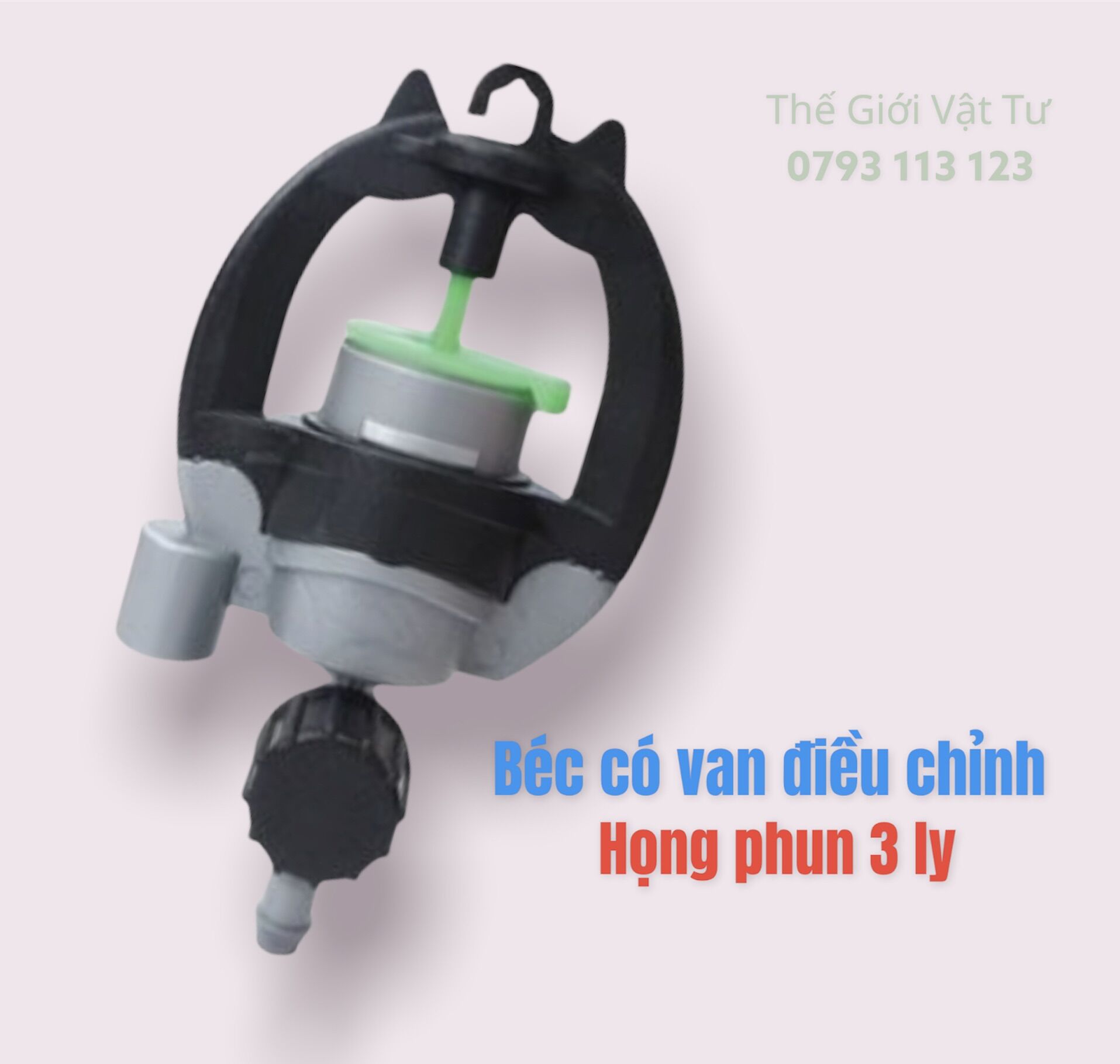 Bộ 10 Béc nhỏ có van điều chỉnh họng phun 3 ly nối 6 ly - 8ly