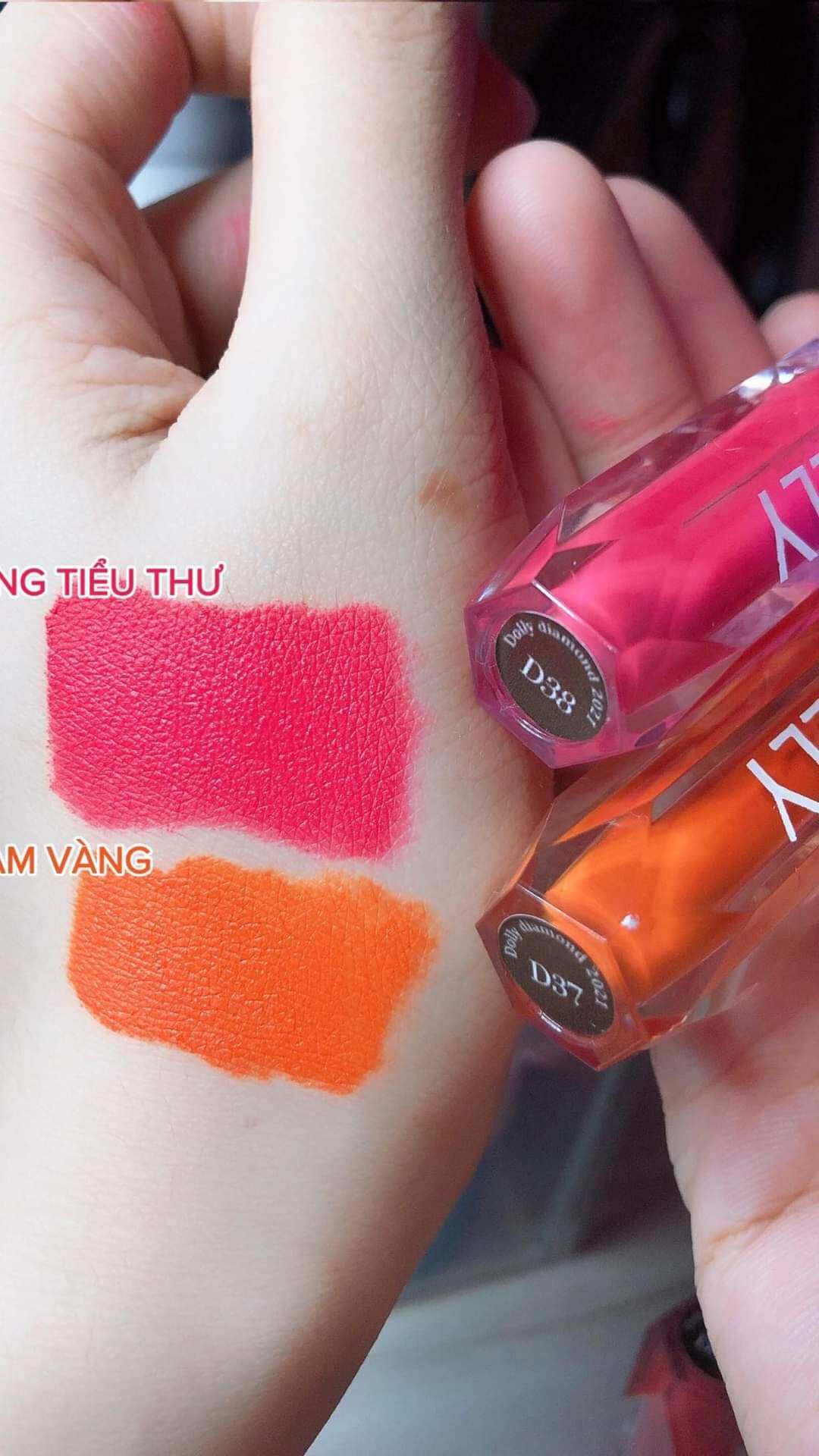 Cam tươi_Son kem Dolly super matte không chì mềm môi