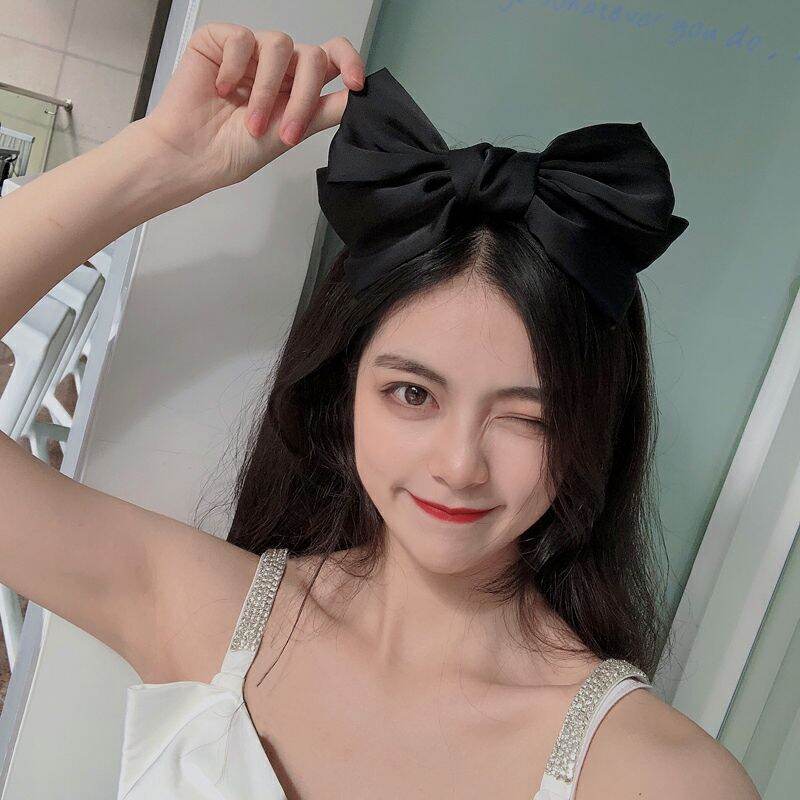 CÀI TÓC NƠ TRẮNG TO