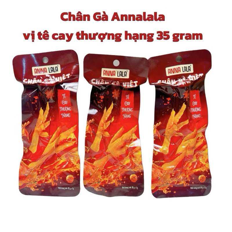 Sỉ Bịch 30 Chiếc Chân Gà Anna Lala Ủ Vị Tê Cay Thượng Hạng Giòn Giòn