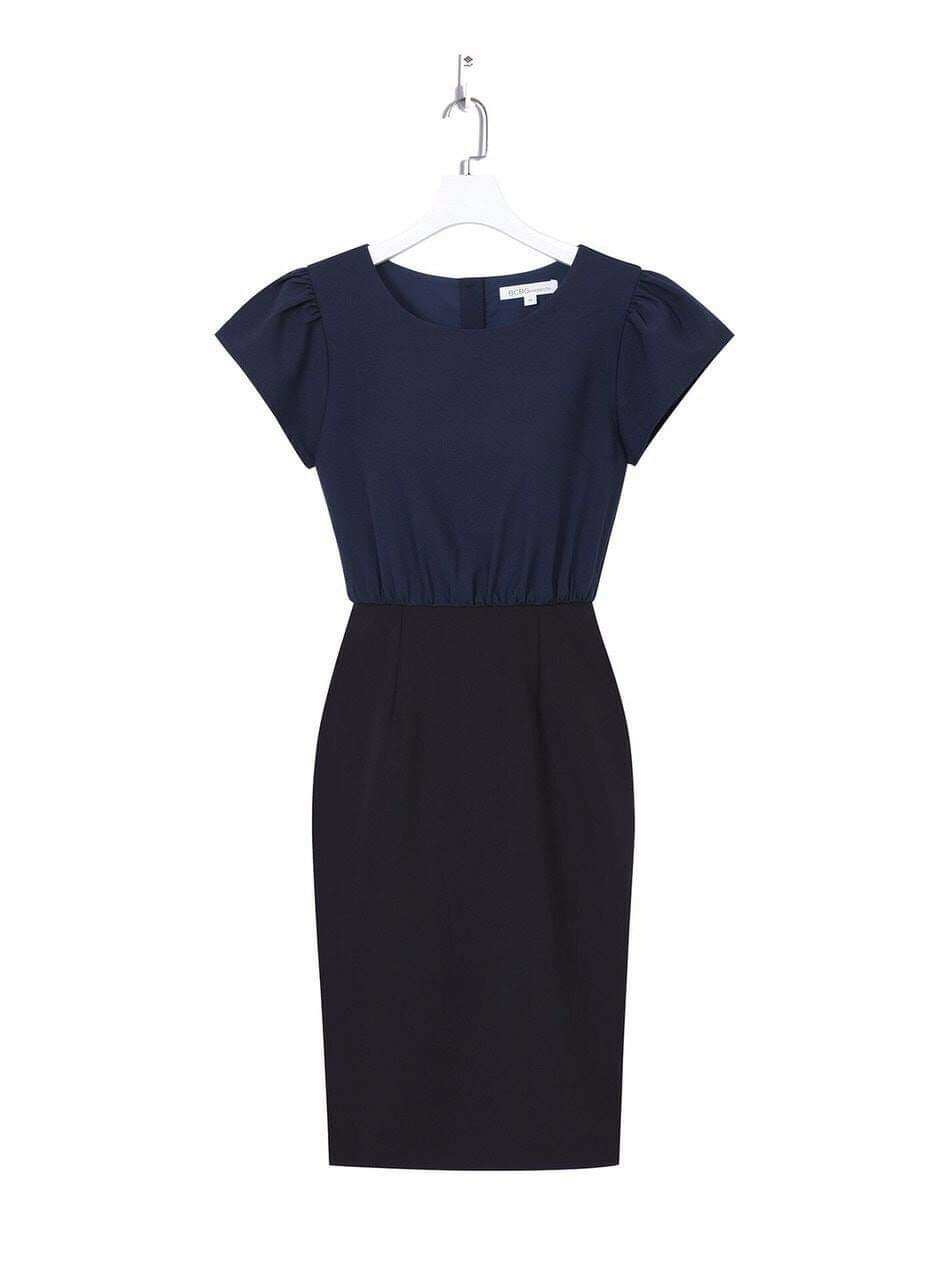 Đầm BCBG xuất xịn, phối màu, form công sở thanh lịch