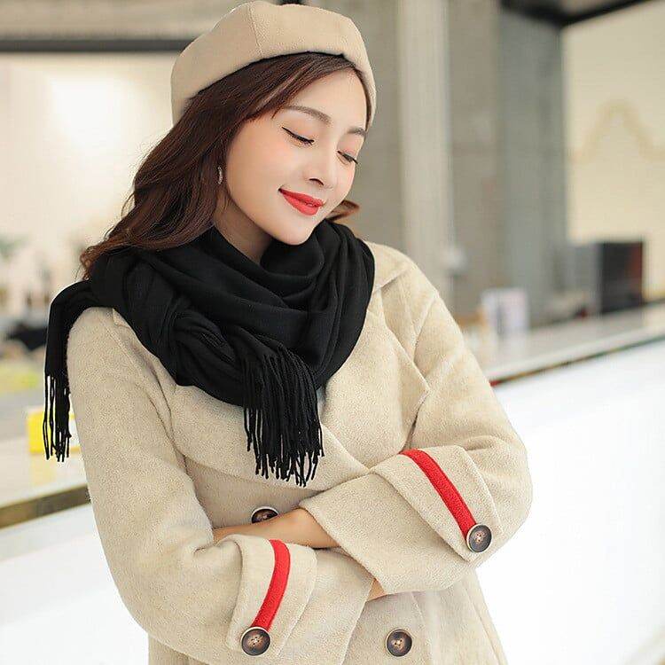 Khăn Len Dài Quàng Cổ Cashmere