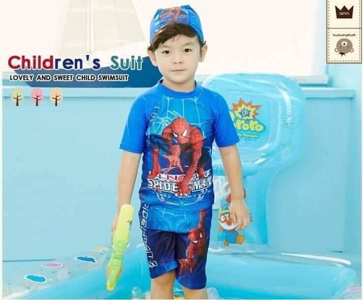 bộ đồ bơi siêu nhân cho bé trai