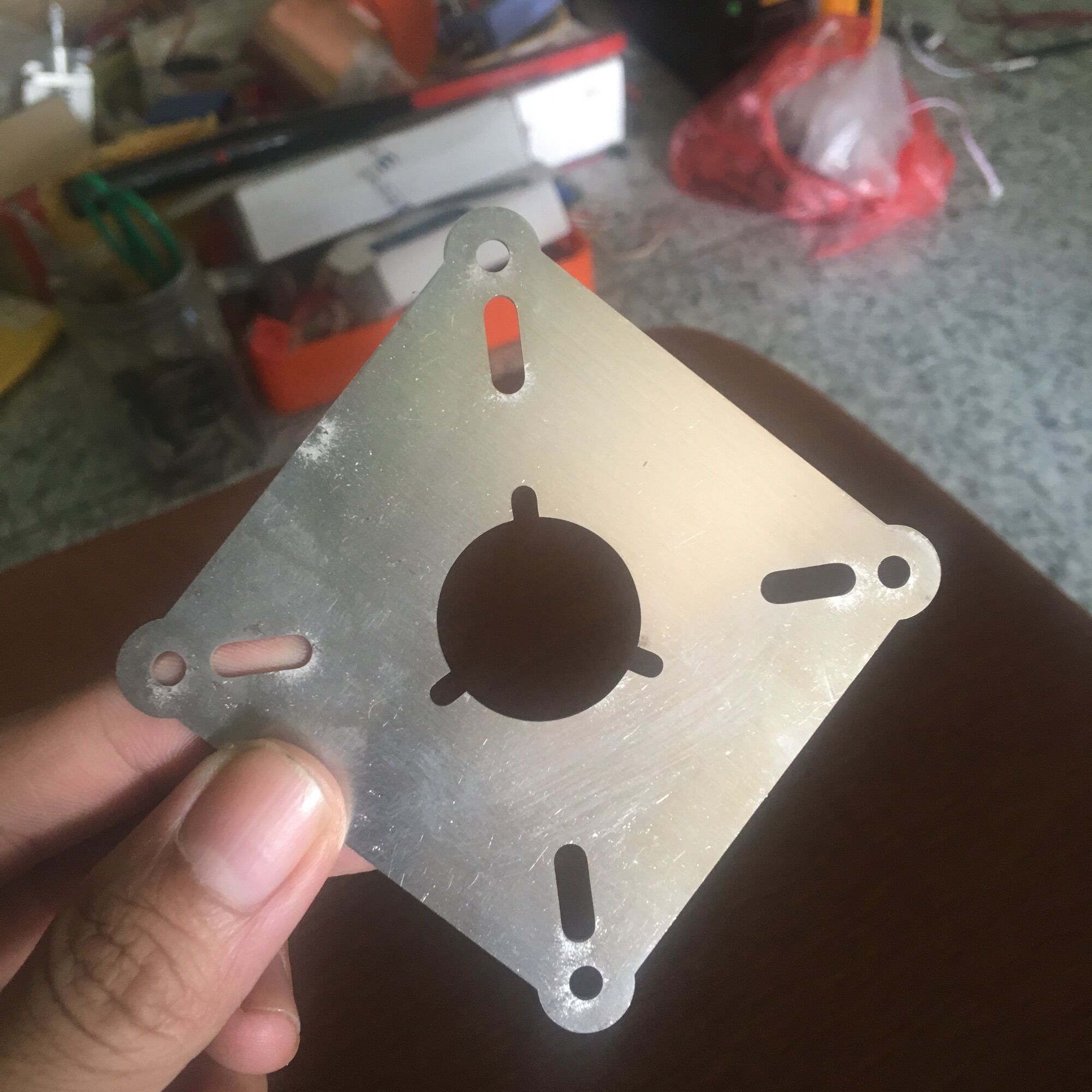 [10pcs] Combo 10 tấm pad inox 304 CNC chế quạt không chổi than