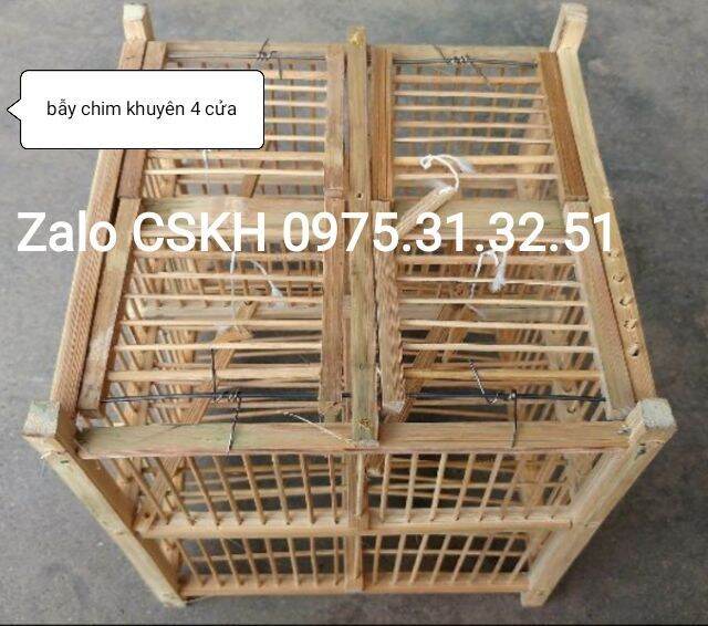 bẫy lụp khuyên 4 sập tre ốc mít yến chim nhỏ