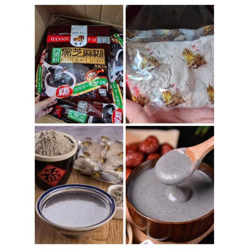 Chía mà huả -bột chè mè đen - bao bì sạch sẽ. sp không quá ngọt.