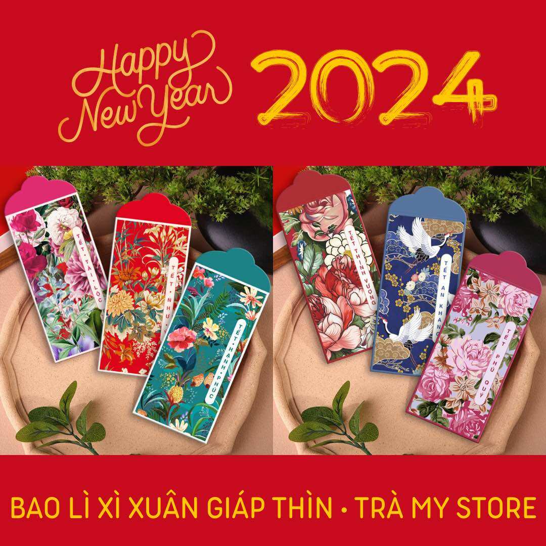 Set 20 Bao Lì Xì Tết 2024 nhiều mẫu