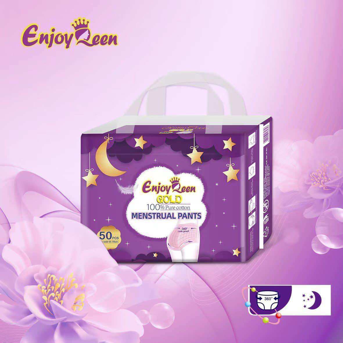 50 miếng Băng Vệ Sinh Quần Enjoy Queen size 40-80kg thấm hút tốt cho chị em tới kỳ kinh nguyệt cho mẹ bầu sau sinh