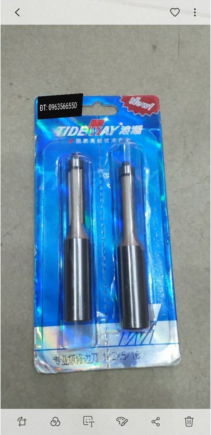 Mũi phay gỗ có bi (chân 12,7mm)