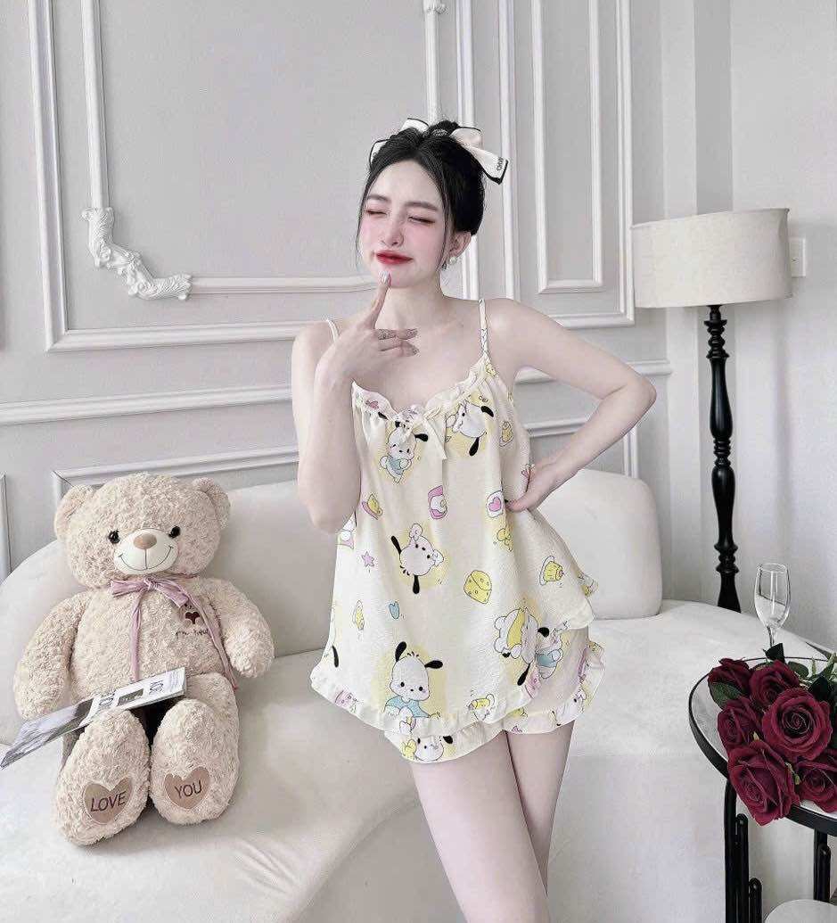 Đồ bộ hai dây mặc nhà cực xinh phom 40-58kg