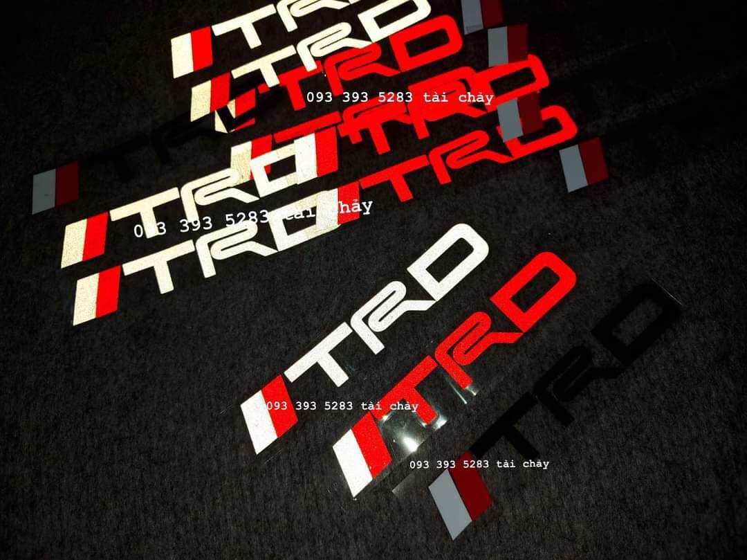 [ 1 MIẾNG ] TEM DCEAL TRD DÀI 13 CM DÁN TRANG TRÍ XE