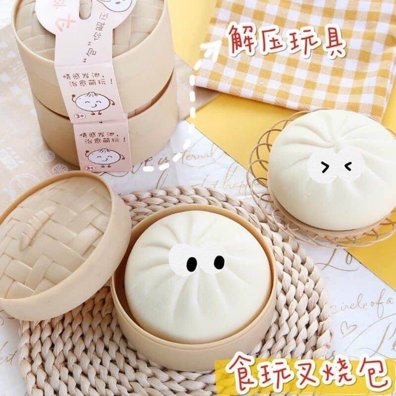 Đồ Chơi Bánh Bao Squishy Nắn Bóp Giảm Stress Siêu Dễ Thương