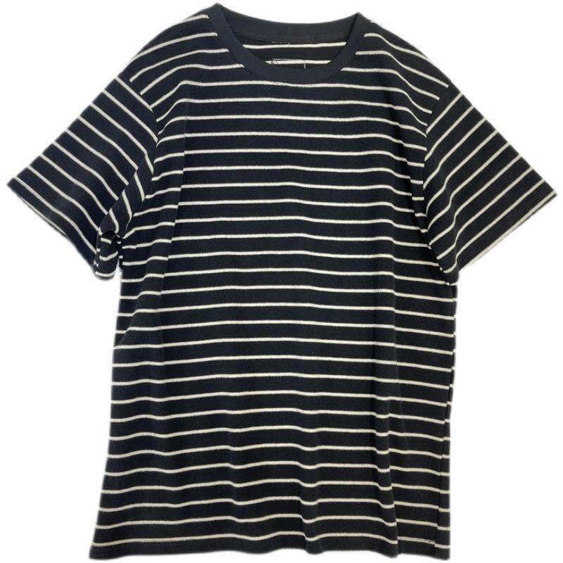 Áo Phông Cộc Tay Họa Tiết Kinh Điển 100% Cotton Jxh Áo Cặp Đôi Thon Gọn Sọc Rộng Mẫu Mới Mùa Hè 202 Cho Nữ 2