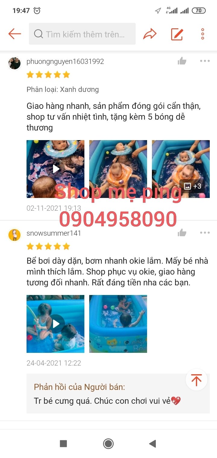 Bể bơi 3 tầng 1m5 cho bé yêu
