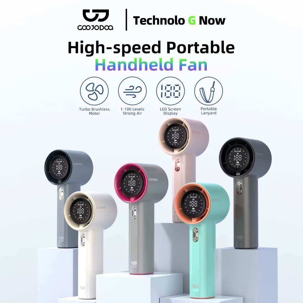 Quạt mini Goojodoq có màn hình kỹ thuật số LED