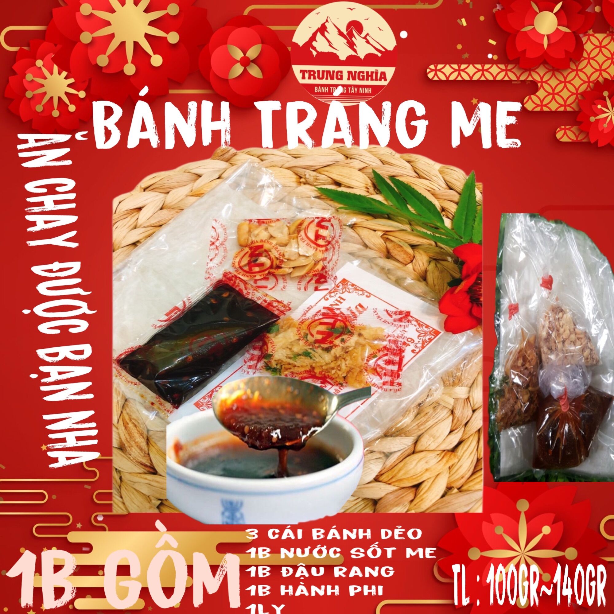 Bánh Tráng Me Chua Ngọt Trung Nghĩa