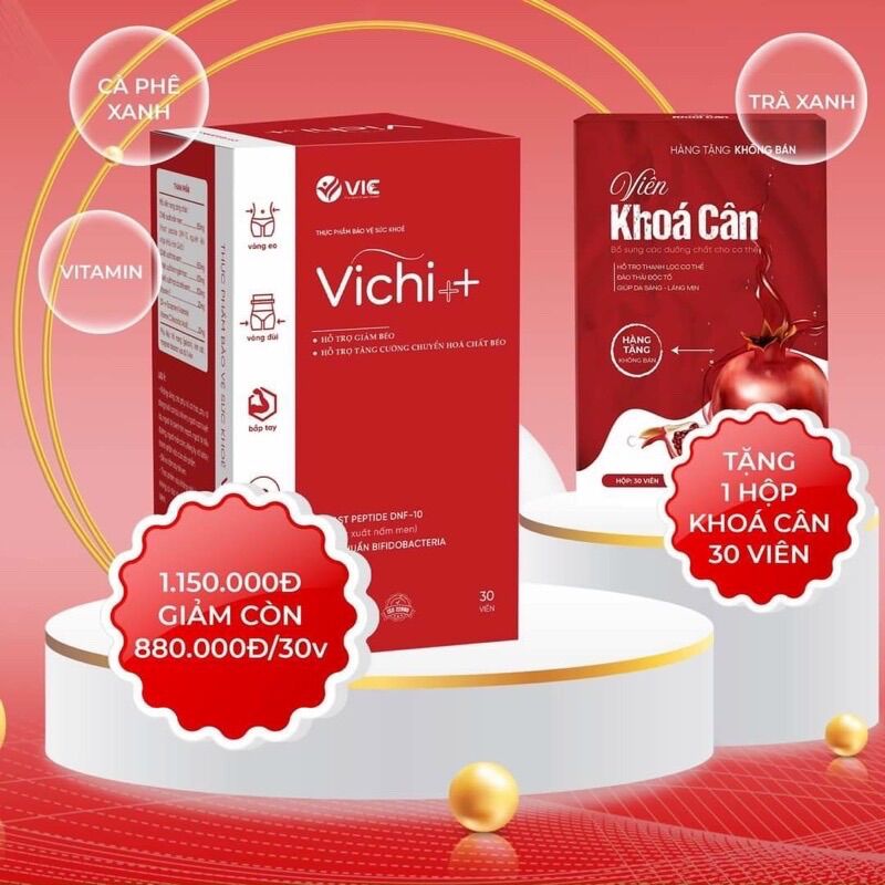 Chính hãng vichi++ tặng khoá cân siêu giảm cân cho cơ địa lờn