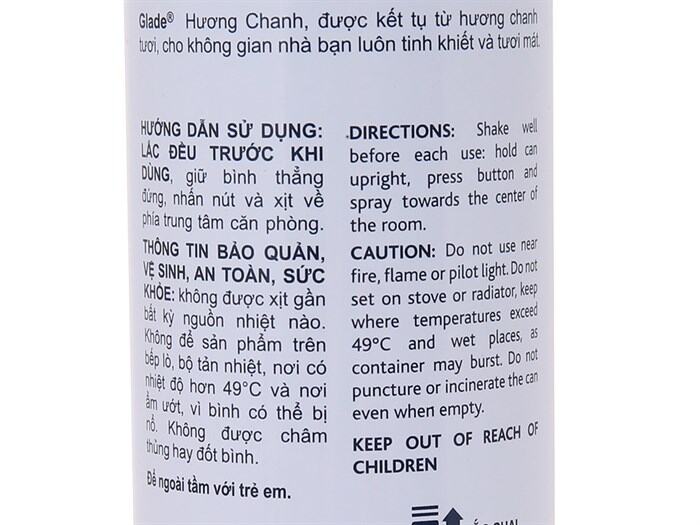 Xịt phòng Glade Hương chanh 280ml
