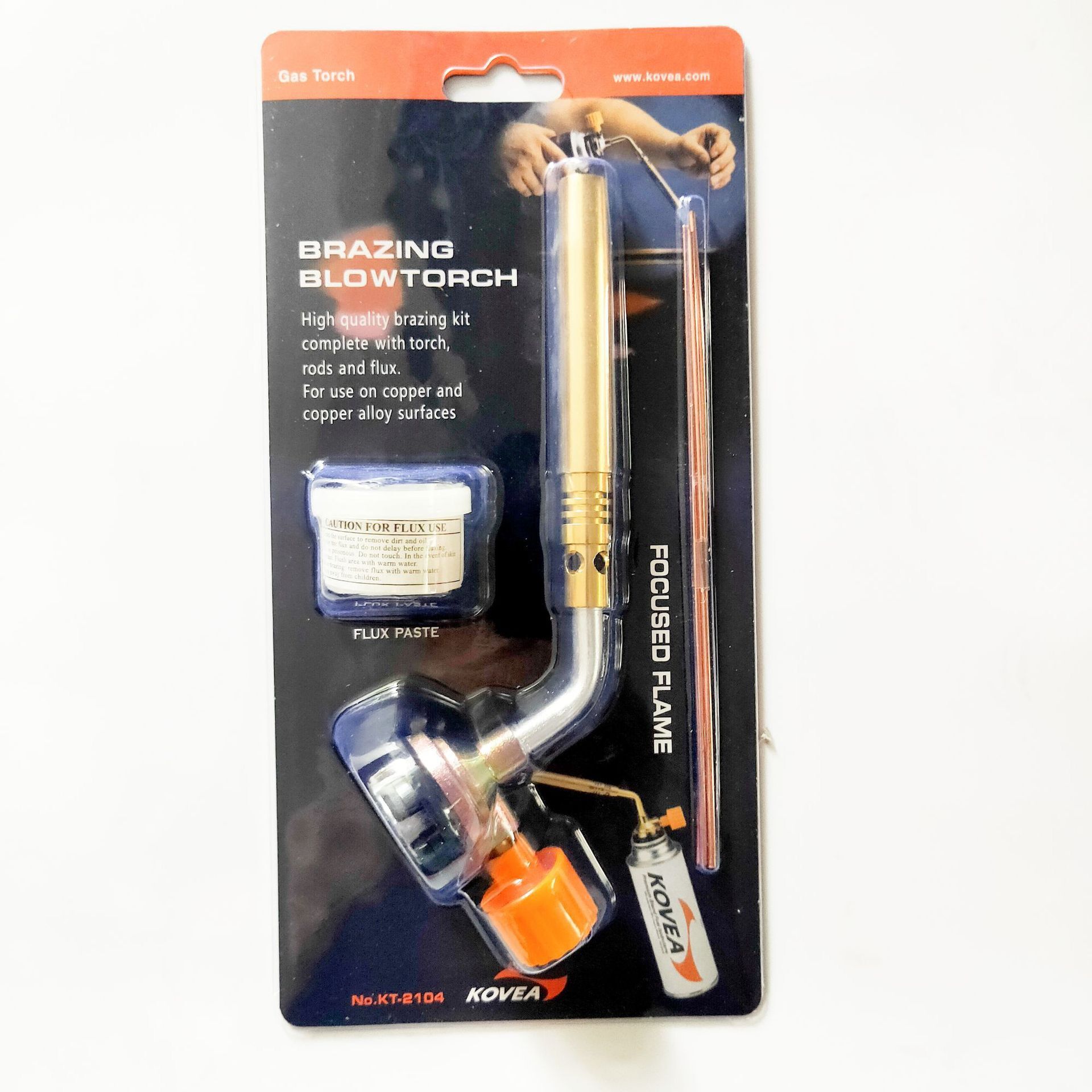 Đèn Khò Hàn ống đồng chất lượng Kt-2104 + TẶNG kèm bột Hàn Que Hàn Cao Cấp Sử dụng bình gas mini - Đầu khò gas cầm tay