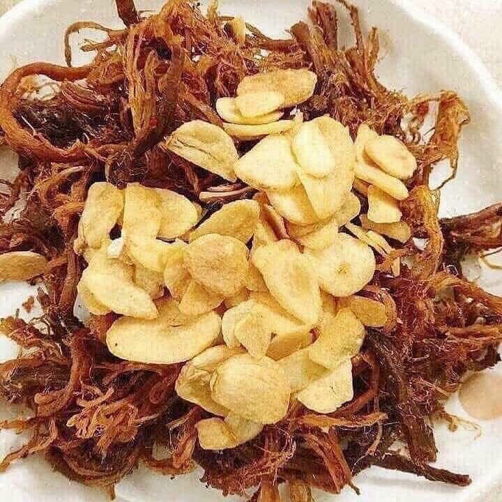 khô heo cháy tỏi túi zip 100g
