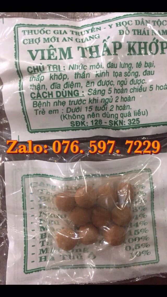 50 gói viêm khớp zalo: 076. 597. 7229