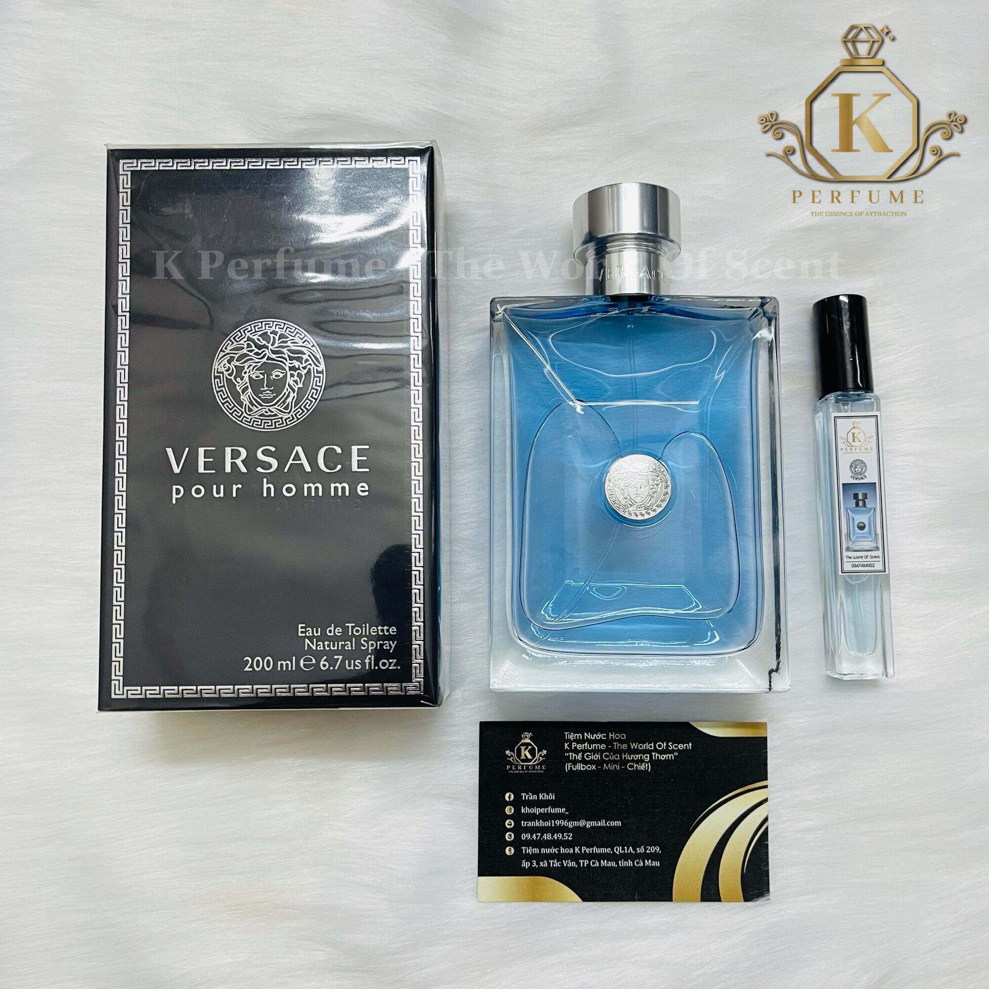 [K-Perfume Chính Hãng] Nước Hoa Nam Chiết 5ml 10ml 20ml - Versace Pour Homme