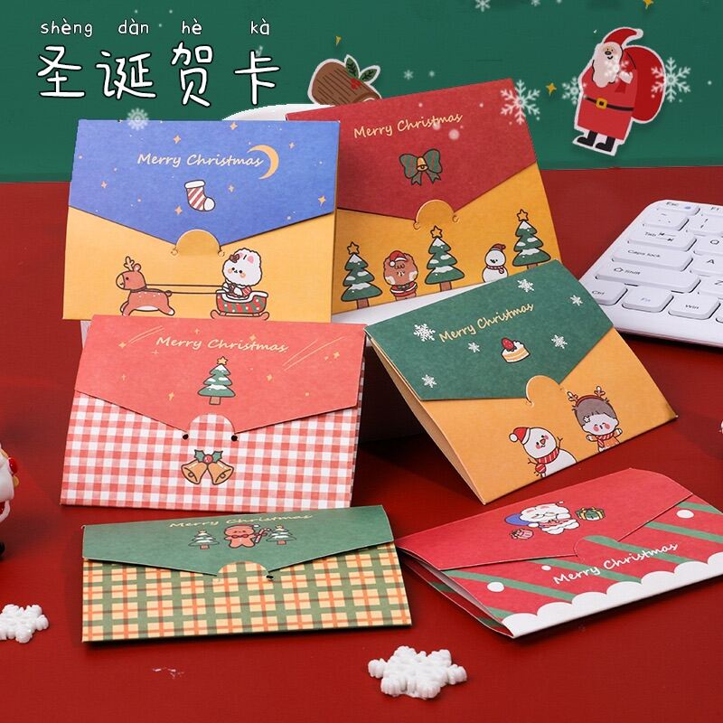 Thiệp Giáng sinh 6 mẫu dùng để tặng hoặc trang trí Merry Christmas
