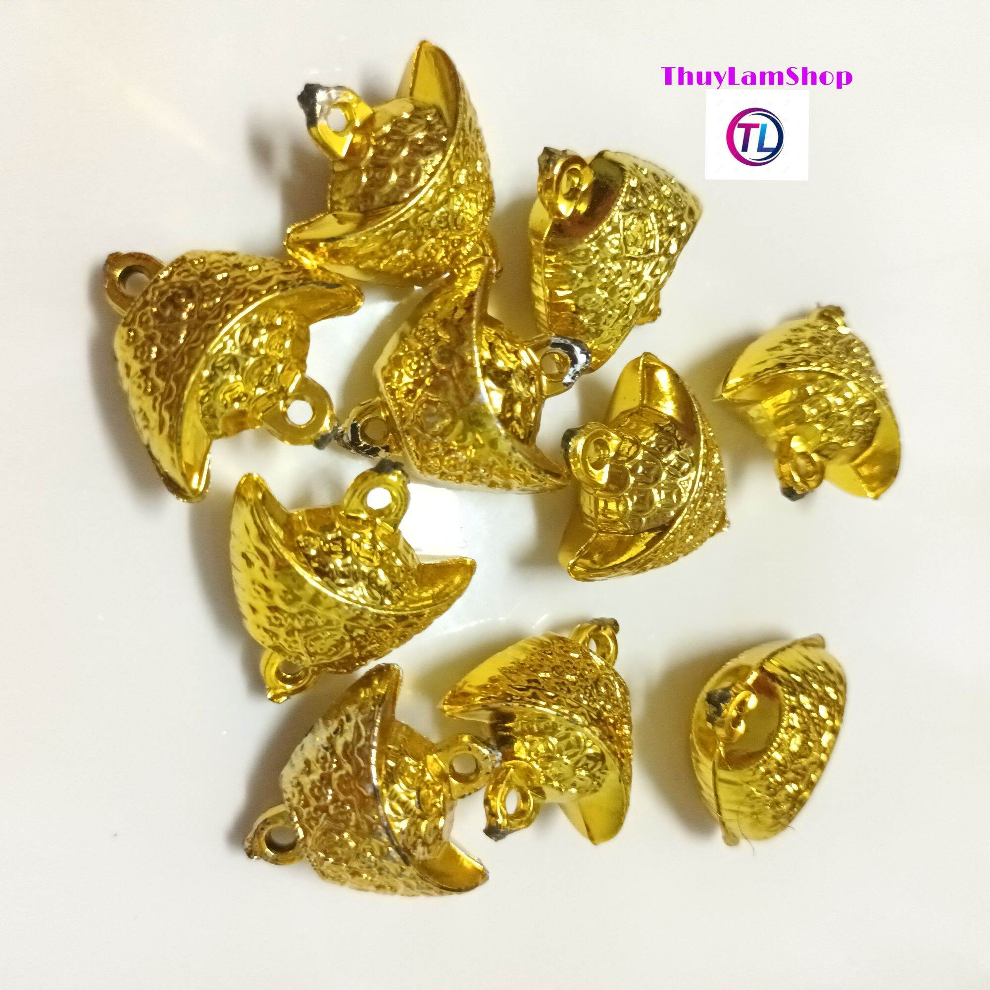 100g thỏi vàng trang trí cây cành vàng lá ngọc, trang trí lễ tết thu hút tài lộc